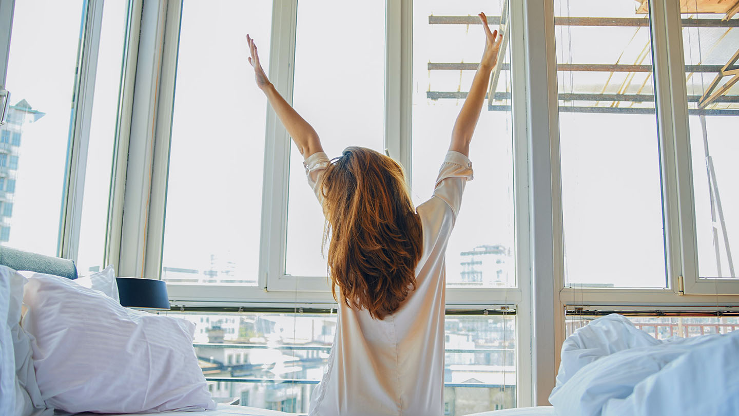 Am Fenster aufwachen; Ruhe ist der Schlüssel zur Genesung von Krankheiten.