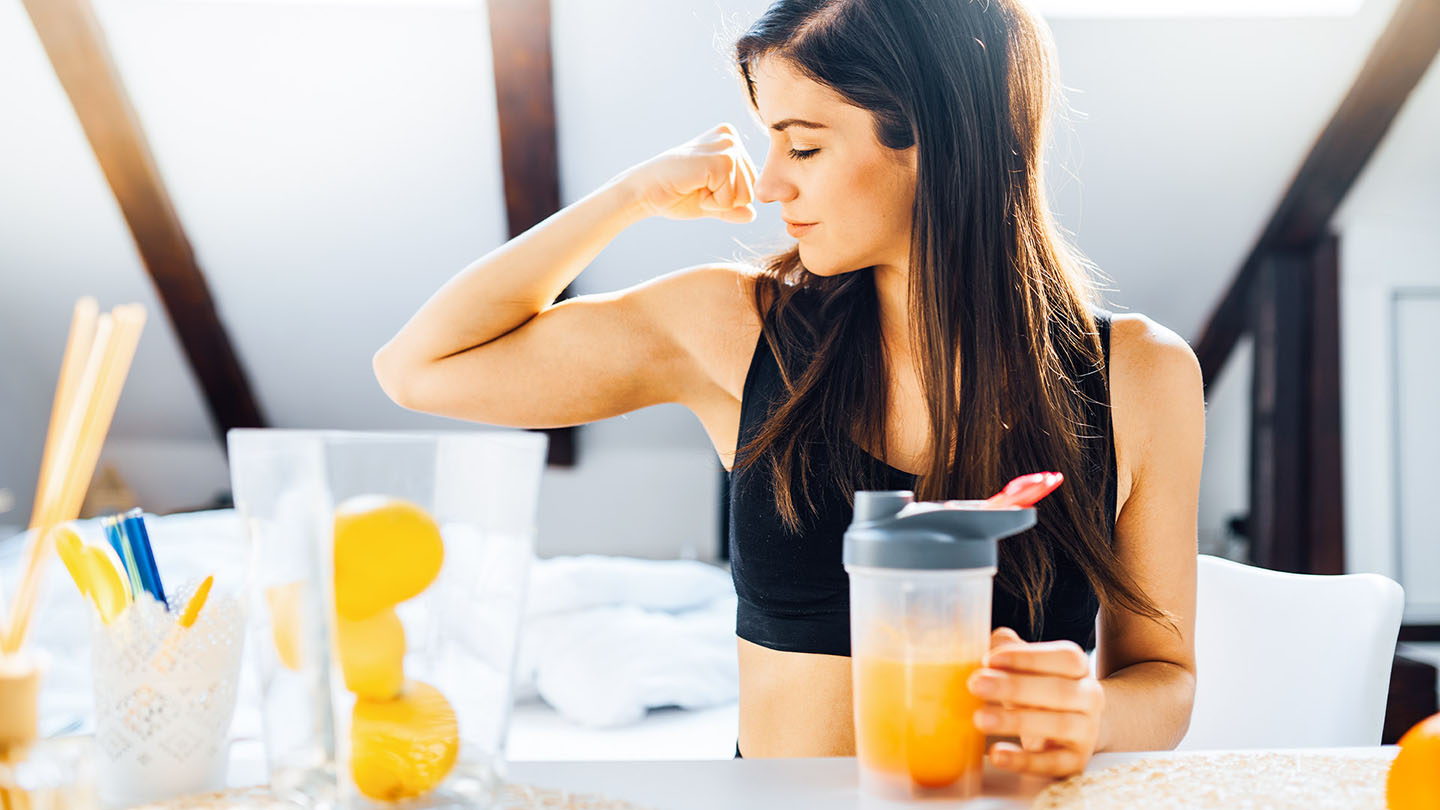 Gesunde Ernährung und Sport.